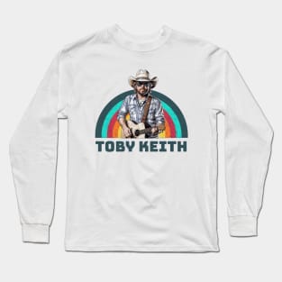toby// singer vintage country music v43 Long Sleeve T-Shirt